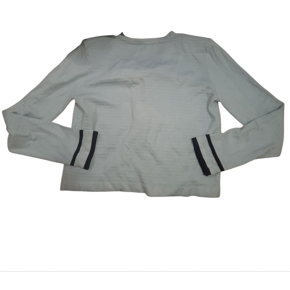 UM lightweight baby blue black bow cardigan sweater - Picture 6 of 6